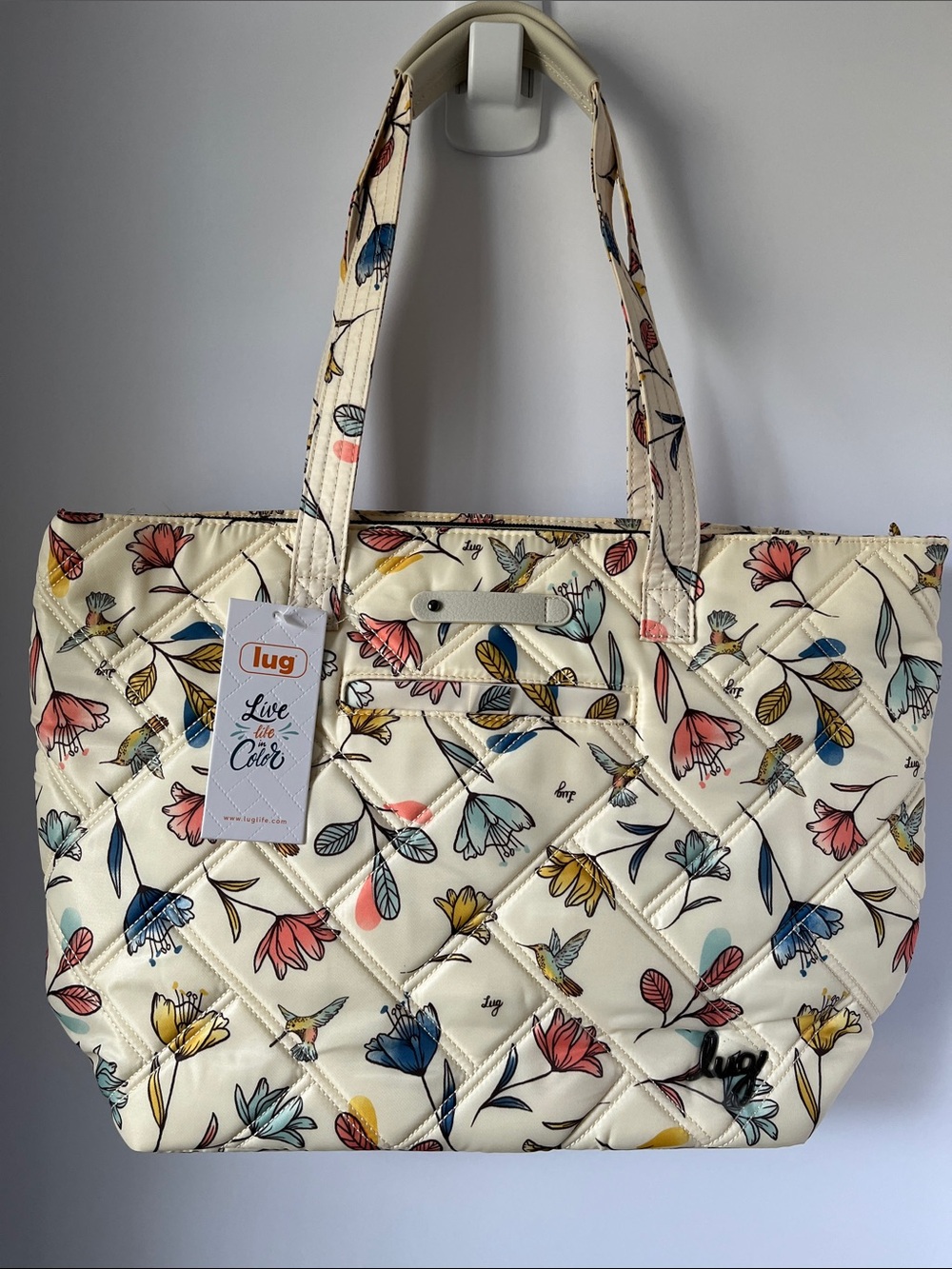 LUG - Skyliner Tote Bag in Hummingbird Floral